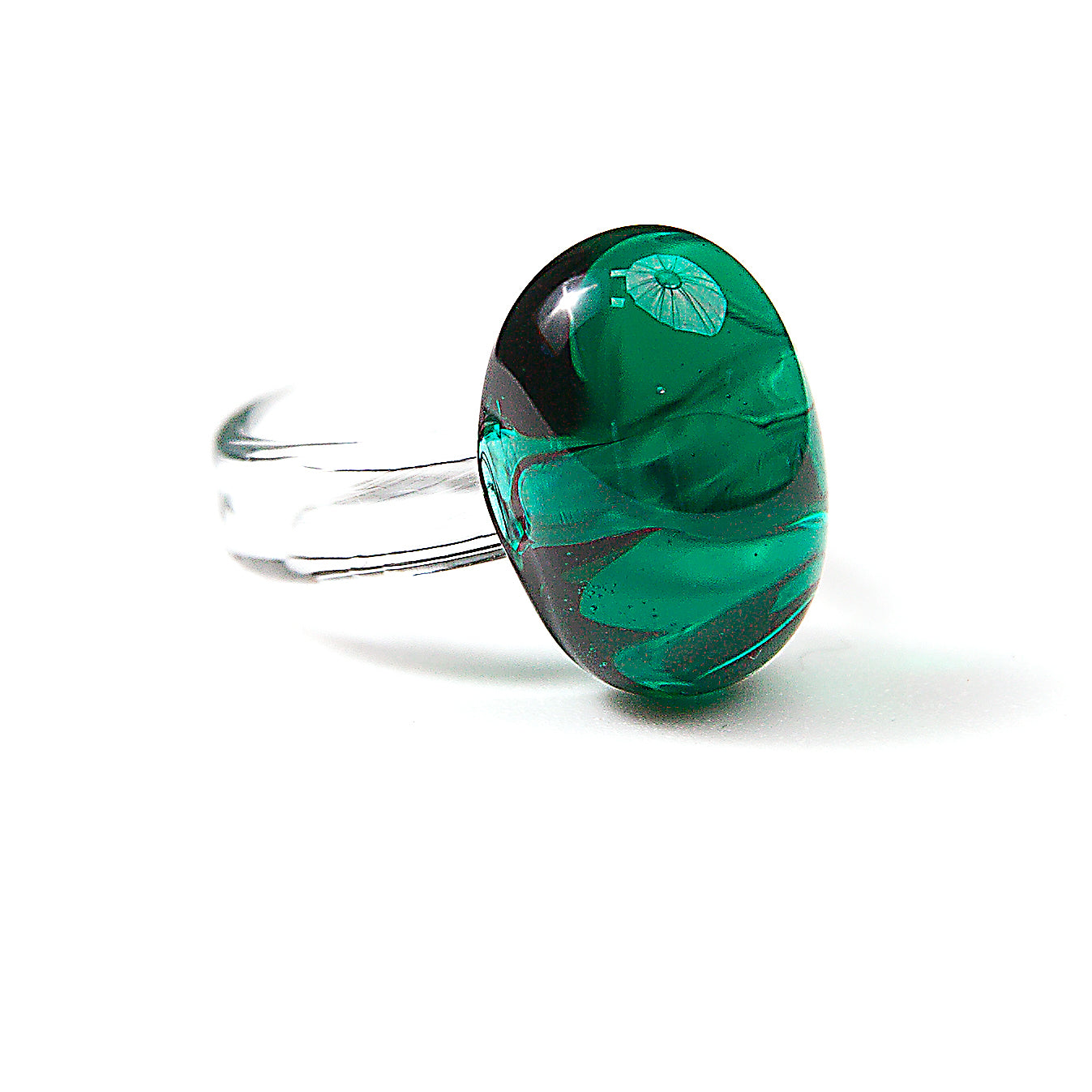 Emerald Jelly Bean Ring