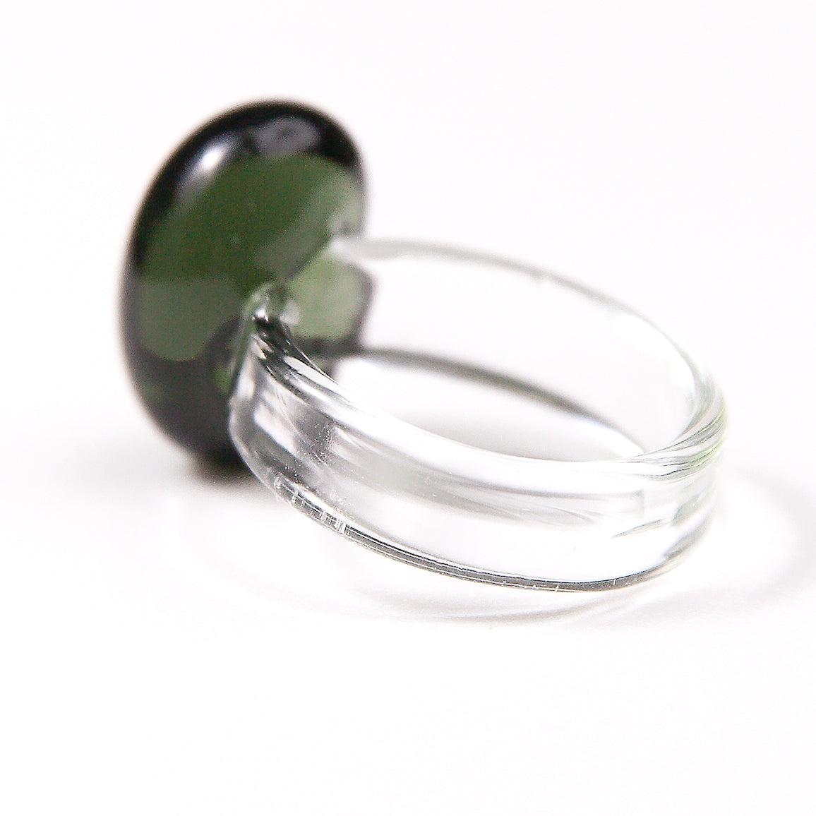 Charcoal Jelly Bean Ring