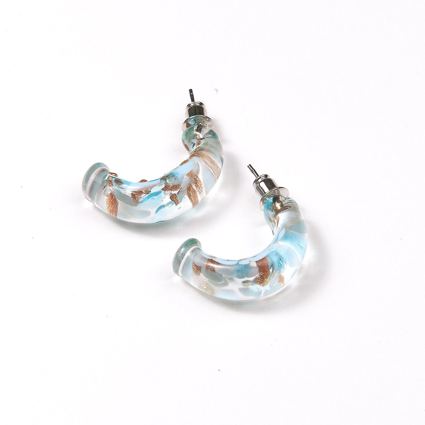 Copper Sky Crescent Earrings