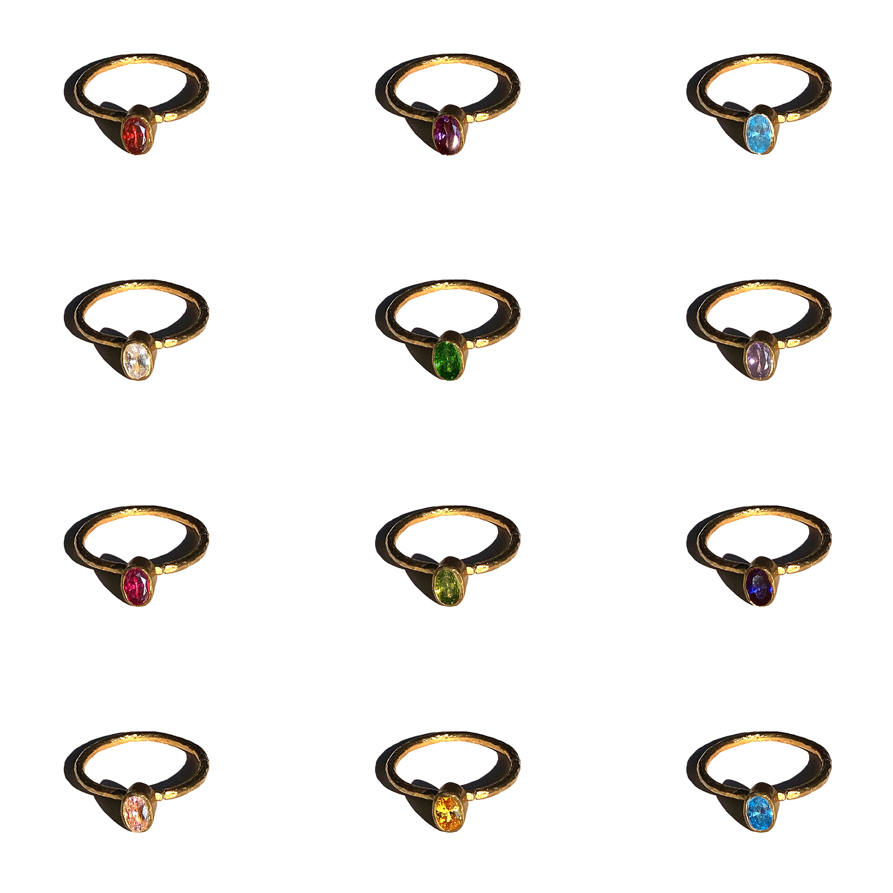 Birthstone Gemstone Rings