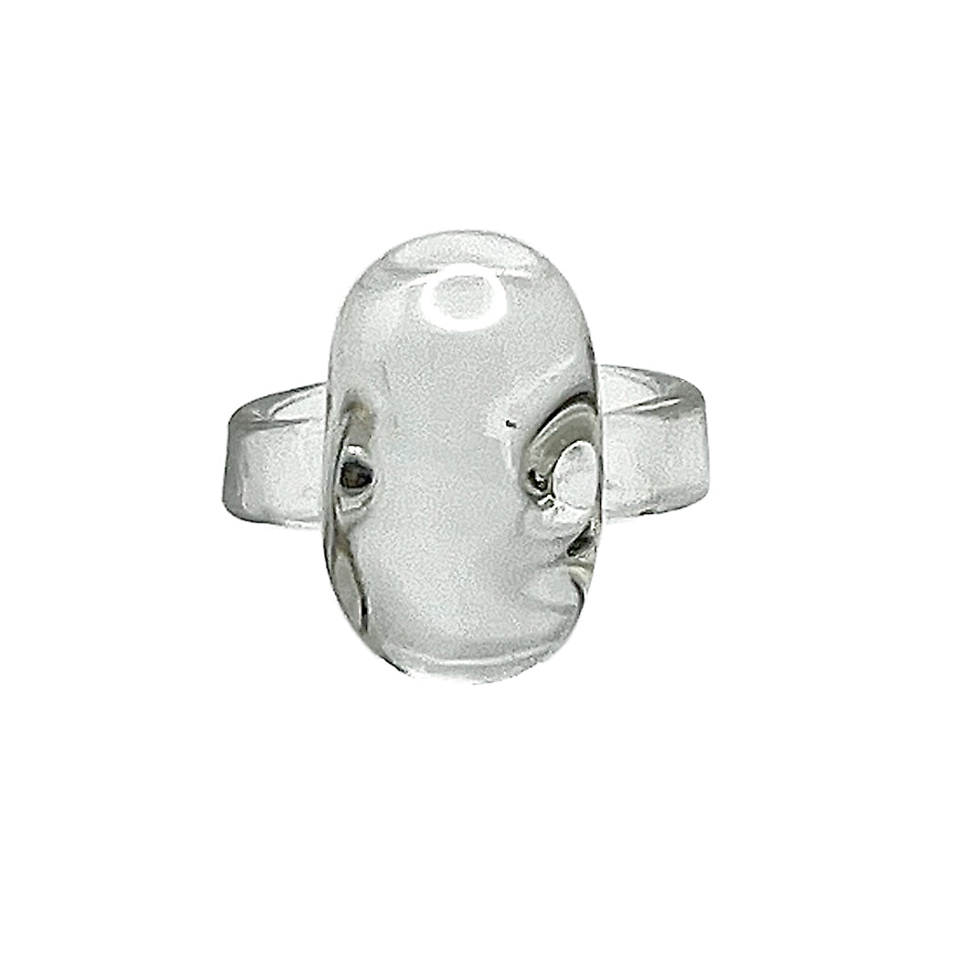 Full Transparency Jelly Bean Ring