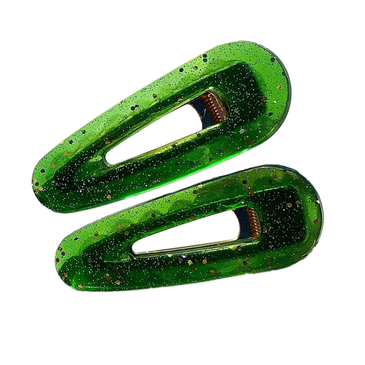 Sparkle Green Jelly Clip Set